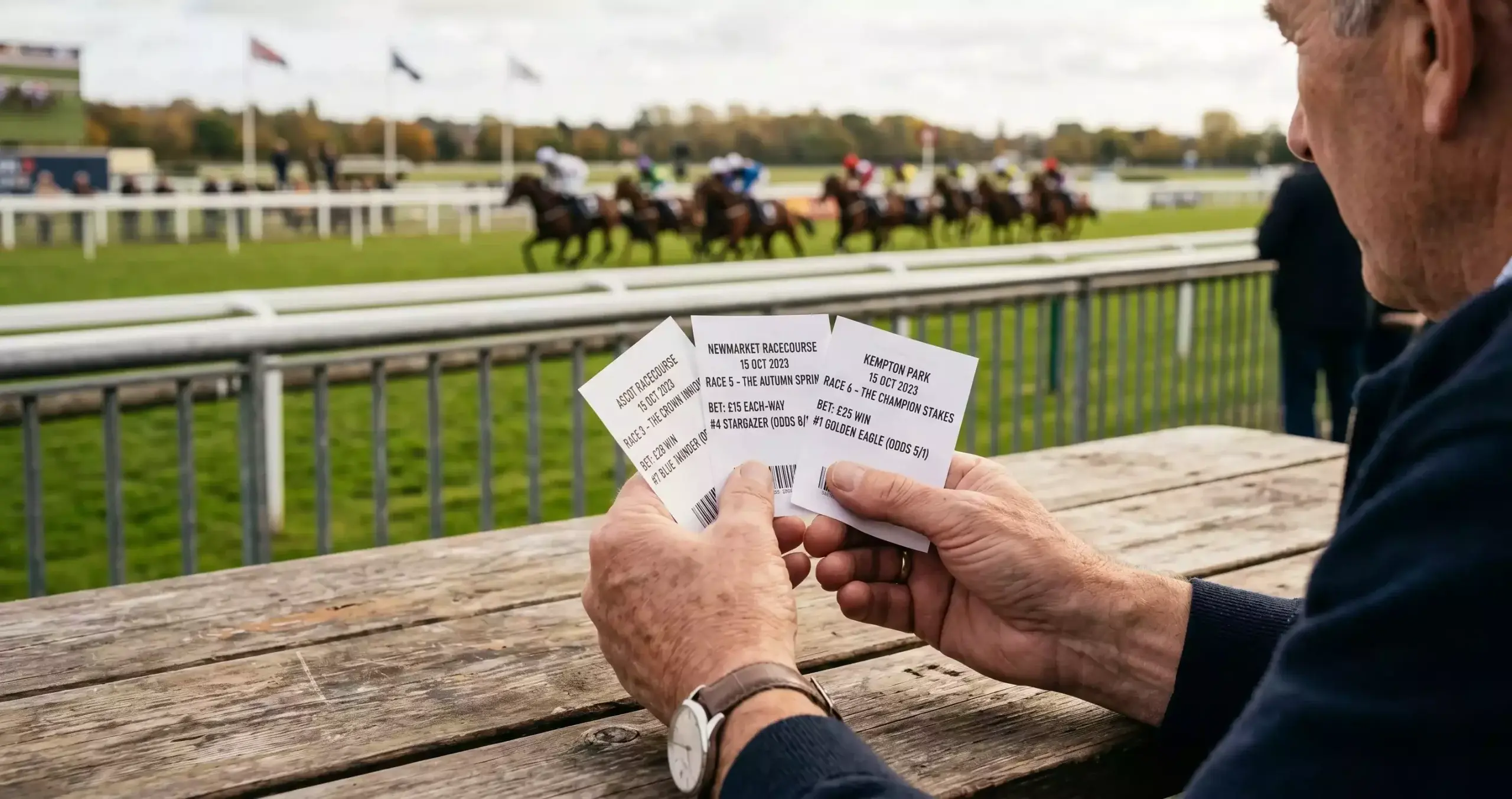 Dutching calculation spread across three horse racing selections with stake distribution
